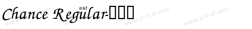 Chance Regular字体转换